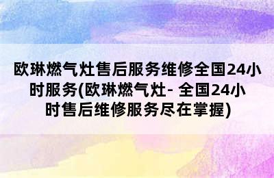 欧琳燃气灶售后服务维修全国24小时服务(欧琳燃气灶- 全国24小时售后维修服务尽在掌握)